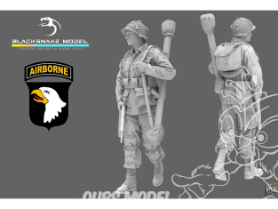 Blacksnake Model figurine ST-14-72 Soldat 101st Airborne figurine 14 1/72