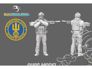 Blacksnake Model figurine UKS-04-72 Soldat Ukrainien figurine 4 Sniper 1/72