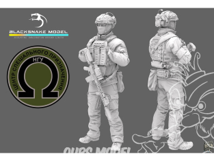 Blacksnake Model figurine UKS-05-72 Soldat Ukrainien Omega figurine 5 Opérateur des forces spéciales 1/72