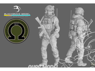 Blacksnake Model figurine UKS-12-72 Soldat Ukrainien Omega figurine 12 Opérateur des forces spéciales 1/72