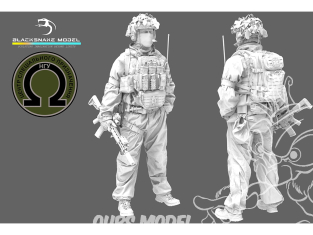 Blacksnake Model figurine UKS-13-72 Soldat Ukrainien Omega figurine 13 Opérateur des forces spéciales Medic 1/72