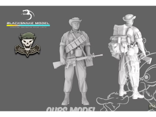 Blacksnake Model figurine SOG-02-72 Soldat MACV SOG figurine 2 1/72