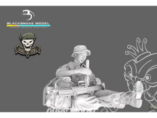 Blacksnake Model figurine SOG-11-72 Soldat MACV SOG figurine 11 1/72