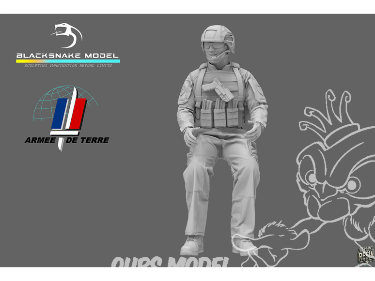 Blacksnake Model figurine FR-01-72 Soldat Français "Conducteur" Figurine 1 1/35