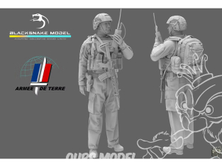 Blacksnake Model figurine FR-09-72 Soldat Français "Radio" Figurine 9 1/35