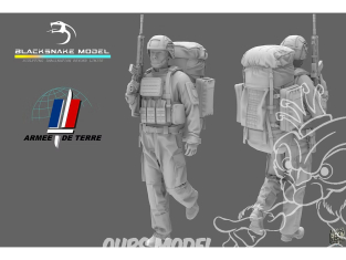 Blacksnake Model figurine FR-11-72 Soldat Français Figurine 11 1/35
