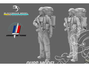 Blacksnake Model figurine FR-12-72 Soldat Français Figurine 12 1/35