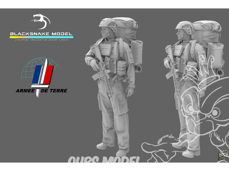 Blacksnake Model figurine FR-12-72 Soldat Français Figurine 12 1/35