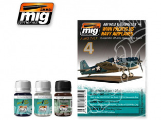 MIG peinture 7417 Set de depart avions WWII Pacific US Navy
