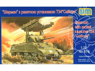 UM Unimodels maquettes militaire 376 SHERMAN M4A3 avec lance roquettes T34 "CALLIOPE" 1/72