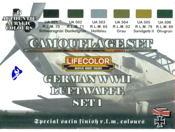 Lifecolor peinture cs06 set1 camouflage Luftwaffe