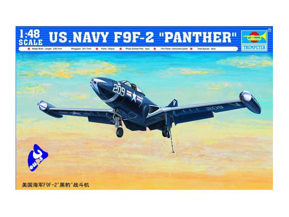 Trumpeter maquette avion 02832 GRUMANN F9F-2 1/48