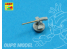 Aber 350L34 Set 16 de futs de canons102mm type QF Mk.V pour navires de la royal navy 1/350