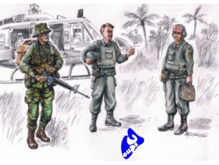 CMK figurine 72076 EQUIPAGE LRRP US VIETNAM 1/72