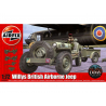 Airfix maquette militaire 02339 Jeep a&eacute;roport&eacute;e anglaise avec remorque et 75mm pack 1/72