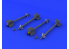 Eduard kit d'amelioration avion brassin 648156 AIM-9D Sidewinder 1/48