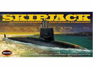 Moebius maquette sous marin 1400 USS Skipjack Sous marin 1/72
