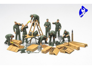 tamiya maquette militaire 32547 Tank Crew Field Maintenance 1/48