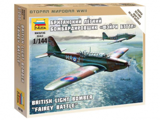 Zvezda maquette avion 6218 Fairey Battle 1/200