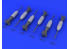 Eduard kit d'amelioration avion brassin 648188 Bombes M117 Début de production 1/48