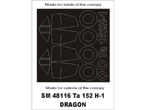 Montex Mini Mask SM48116 Focke-Wulf Ta-152H Dragon 1/48