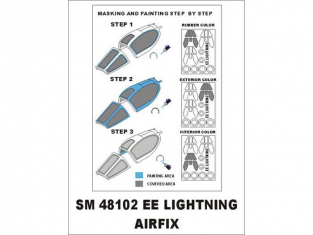Montex Mini Mask SM48102 BAC Lightning Airfix 1/48