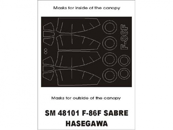 Montex Mini Mask SM48101 F-86F Sabre Hasegawa 1/48