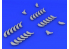 EDUARD Brassin super detaillage 632050 Pipes d'échappement Dornier Do 335 Hk Model 1/32