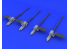 Eduard kit d'amélioration avion 624002 Guns Typhoon Airfix 1/24