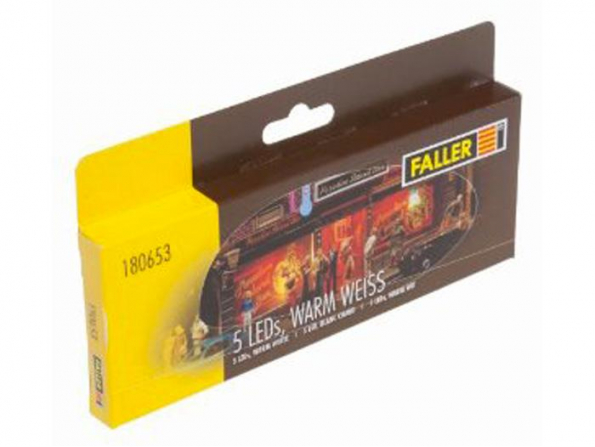 Faller accessoire maquette 180653 5 leds blanc chaud