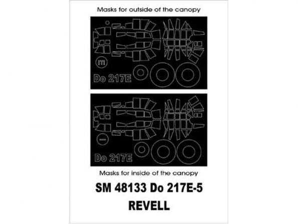 Montex Mini Mask SM48133 Dornier Do-217E-5 Revell 1/48