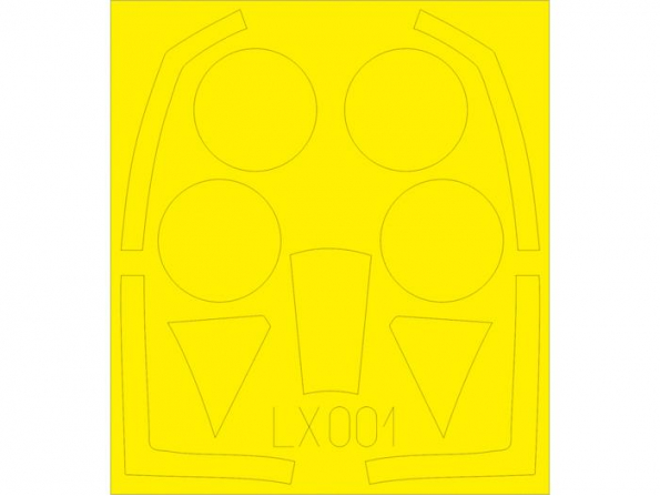 Eduard Express Mask LX001 Masques Typhhon Mk. ib Airfix 1/24