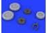 Eduard kit d'amelioration avion brassin 648214 Roues A-4E/F Hasegawa - Eduard 1/48