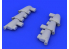 Eduard kit d'amelioration avion brassin 648230 Pipes d'echappement Hurricane Mk.I Airfix 1/48