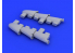 Eduard kit d'amelioration avion brassin 648230 Pipes d'echappement Hurricane Mk.I Airfix 1/48