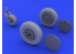 Eduard kit d'amelioration brassin 648026 Roues pour Mig-21 Eduard 1/48