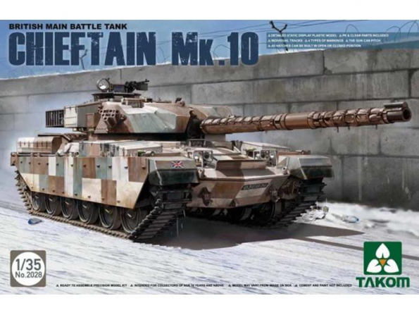 Takom maquette militaire 2028 CHAR DE BATAILLE BRITANNIQUE CHIEFTAIN Mk.10 1/35