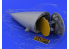 Eduard kit d'amelioration avion brassin 648033 Radar F-16 Fin de production Tamiya 1/48