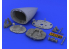 Eduard kit d'amelioration avion brassin 648033 Radar F-16 Fin de production Tamiya 1/48
