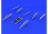 Eduard kit d'amelioration avion brassin 648234 Pylones F-104 Hasegawa / Eduard 1/48