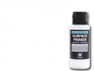 Vallejo Surface Primer 73600 Appret acrylique Polyuréthane Blanc 60ml