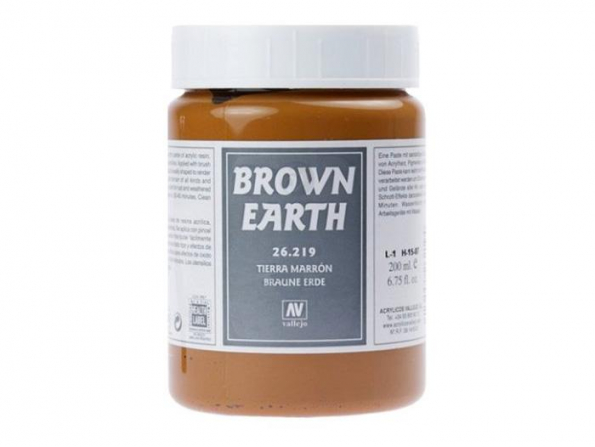 Vallejo 26219 Texture Terre foncée 200ml