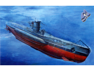 AFV maquette bateau 73502 U-BOAT TYPE VII B 1/350