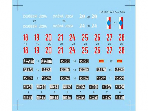 CMK decalques B35097 SKODA PA-II TORTUE PLANCHE DE DECALQUES 1/35