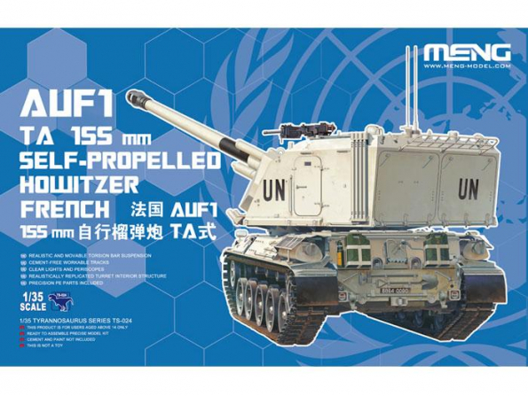 Meng maquette militaire ts-024 CANON AUTOMOTEUR FRANCAIS AUF1 TA 155MM 2013 1/35