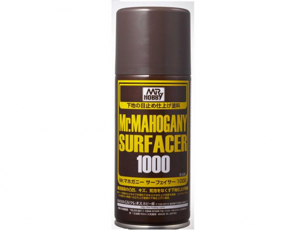 Mr Hobby peinture maquettes b528 Bombe Appret Marron foncé 1000 170ml