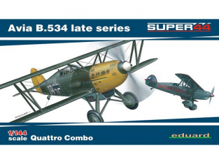 EDUARD maquette avion 4452 Avia B.534 Dernieres series Quattro Combo 1/144