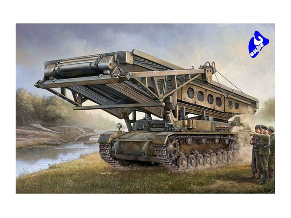 Trumpeter maquette militaire 00390 CHAR ALLEMAND POSEUR DE PONT