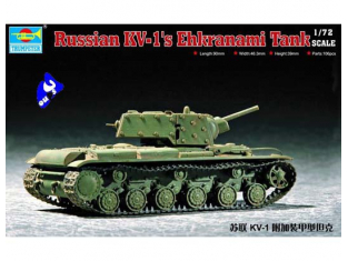 Trumpeter maquette militaire 07230 CHAR LOURD SOVIETIQUE KV-1S 1
