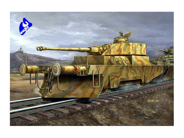 Trumpeter maquette militaire 00368 WAGON BLINDE ALLEMAND 1/35
